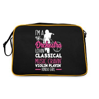 Violon Violon Violoniste Joueur de violon - Sac Retro - noir/or - Dos