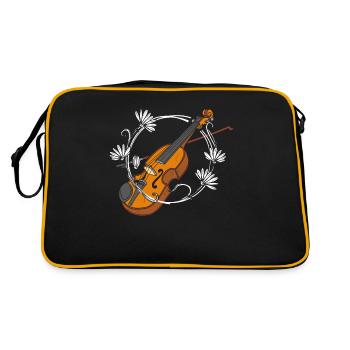 Violon Violon Violoniste Joueur de violon - Sac Retro - noir/or - Dos