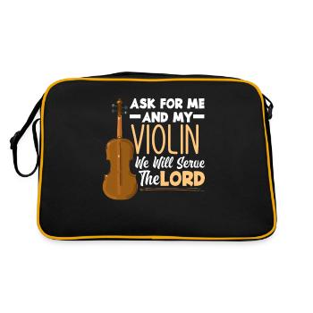 Violon Violon Violoniste Joueur de violon - Sac Retro - noir/or - Dos