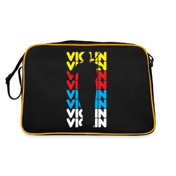 Violon Violon Violoniste Joueur de violon - Sac Retro - noir/or - Dos
