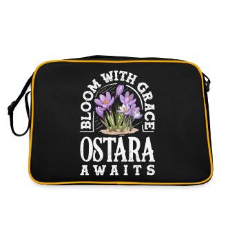 Easter Eostre Pagan Spring - Retro Bag - black/gold - Back