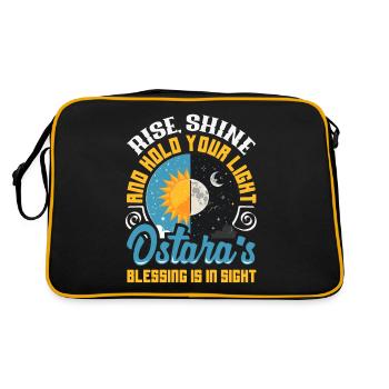 Easter Eostre Pagan Spring - Retro Bag - black/gold - Back
