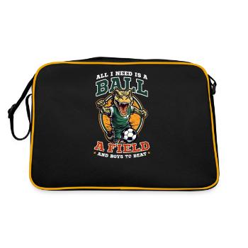 Soccer Coach Ball Field Boys To Beat - Retro Bag - black/gold - Back