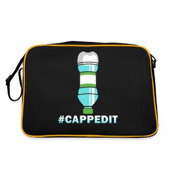 Bottle Flip #Cappedit - Retro Bag - black/gold - Back
