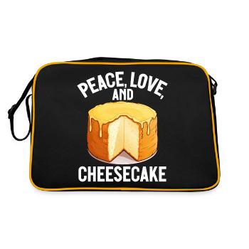 Cadeau de gâteau au fromage - Sac Retro - noir/or - Dos