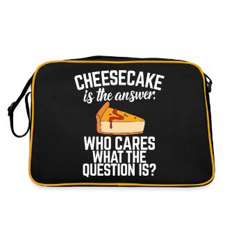 Cadeau de gâteau au fromage - Sac Retro - noir/or - Dos