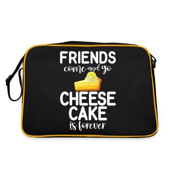 Cadeau de gâteau au fromage - Sac Retro - noir/or - Dos