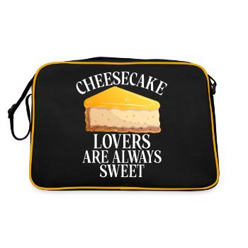 Cadeau de gâteau au fromage - Sac Retro - noir/or - Dos