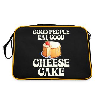 Cadeau de gâteau au fromage - Sac Retro - noir/or - Dos