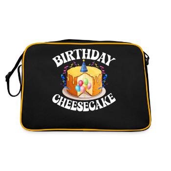 Cadeau de gâteau au fromage - Sac Retro - noir/or - Dos