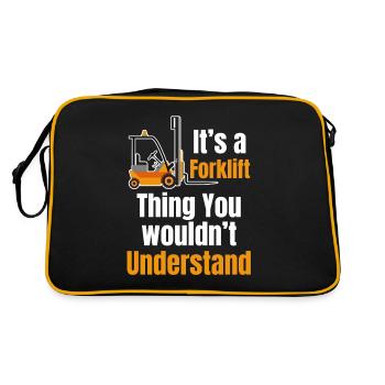 It's a forklift thing that you don't - Retro Bag - black/gold - Back
