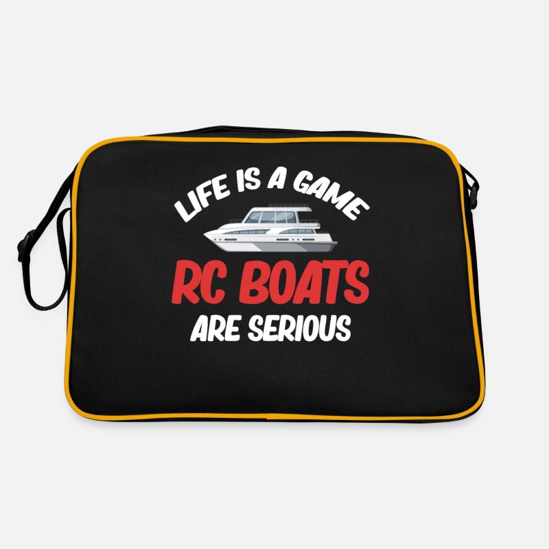 Das Leben Ist Ein Spiel Rc-boote Sind Ernst Zu Retro Tasche