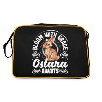 Easter Eostre Pagan Spring - Retro Bag - black/gold - Back