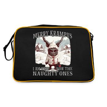 Masque de Krampus | Kramperl kawaii | Père Noël - Sac Retro - noir/or - Dos