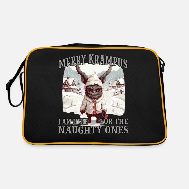 Krampus Maske | Kawaii Kramperl | Weihachtsmann Retro Tasche