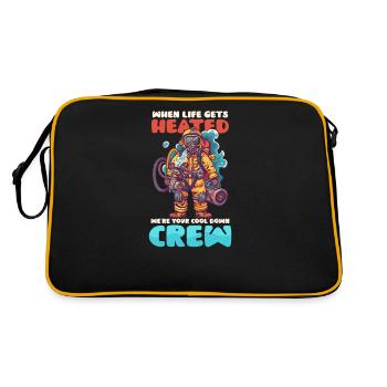 Firefighter Life Gets Heated Cool Down Crew - Retro Bag - black/gold - Back
