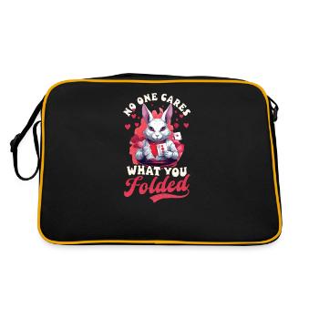 Poker Personne ne se soucie de ce que vous avez couché - Sac Retro - noir/or - Dos