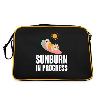 Coup de soleil En cours Bain de soleil Été - Sac Retro - noir/or - Dos