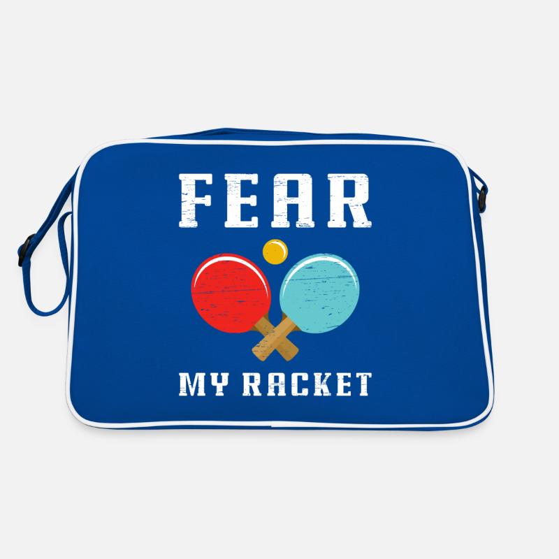 Fear My Racket for a Athlete Player Retro Bag