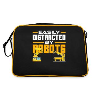 Robotics Robot Programmer - Retro Bag - black/gold - Back