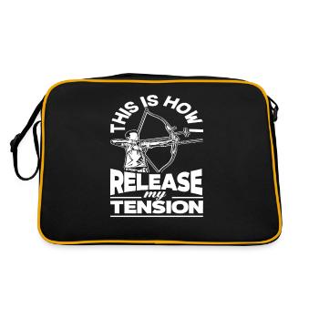 Jeu de mots arc arc - Sac Retro - noir/or - Dos
