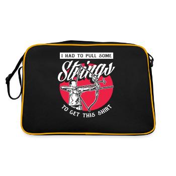 Arc Jeu de mots Sportsman Archer - Sac Retro - noir/or - Dos