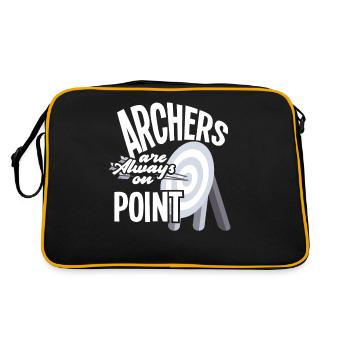 Archers Tir à l’arc Cible - Sac Retro - noir/or - Dos