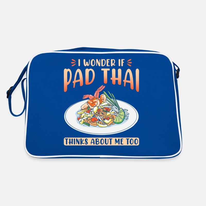 Je me demande si le Pad Thai pense aussi à moi Sac Retro