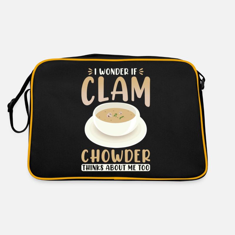 I Wonder If Clam Chowder Thinks About Me Too Retro Bag