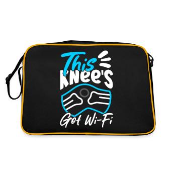Bionic Knee Club Kniegelenkersatz Bionic Knee Club - Retro Tasche - Schwarz/Gold - Hinten