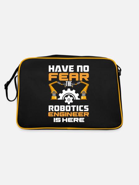 Programmeur de robots robotiques - Sac Retro - noir/or - Dos