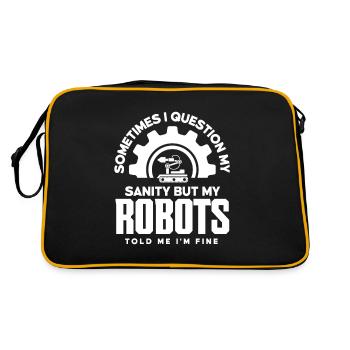 Robotics Robot Programmer - Retro Bag - black/gold - Back