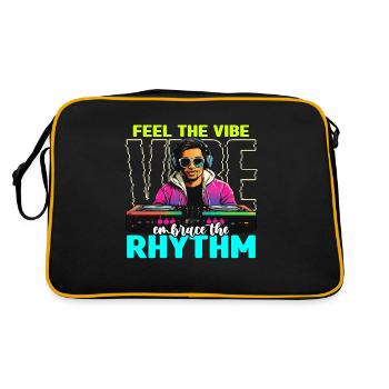 Disc Jockey Feel The Vibe Platine Vinyle Disc Jockeys - Sac Retro - noir/or - Dos