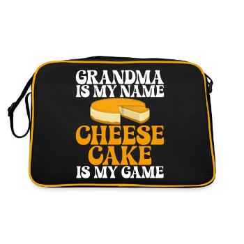 Cadeau de gâteau au fromage - Sac Retro - noir/or - Dos