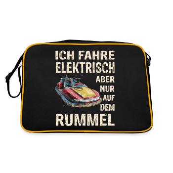 I Drive Electric Funfair Bumper Cars - Retro Bag - black/gold - Back