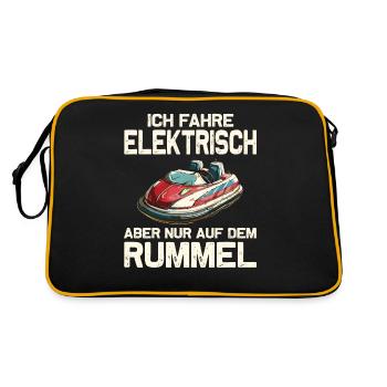 I Drive Electric Funfair Bumper Cars - Retro Bag - black/gold - Back