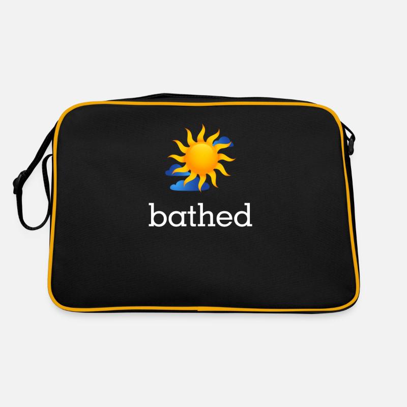 Bathed sunbathing lover summertime Retro Bag