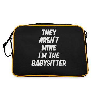 Ce n’est pas la mienne, c’est moi la baby-sitter - Sac Retro - noir/or - Dos