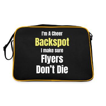 Je suis un cheer-backspot, je m’assure que - Sac Retro - noir/or - Dos