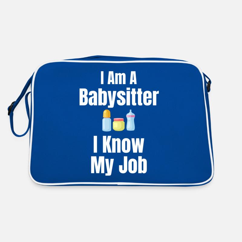 Ich Bin Ein Babysitter Ich Kenne Meinen Job Retro Tasche