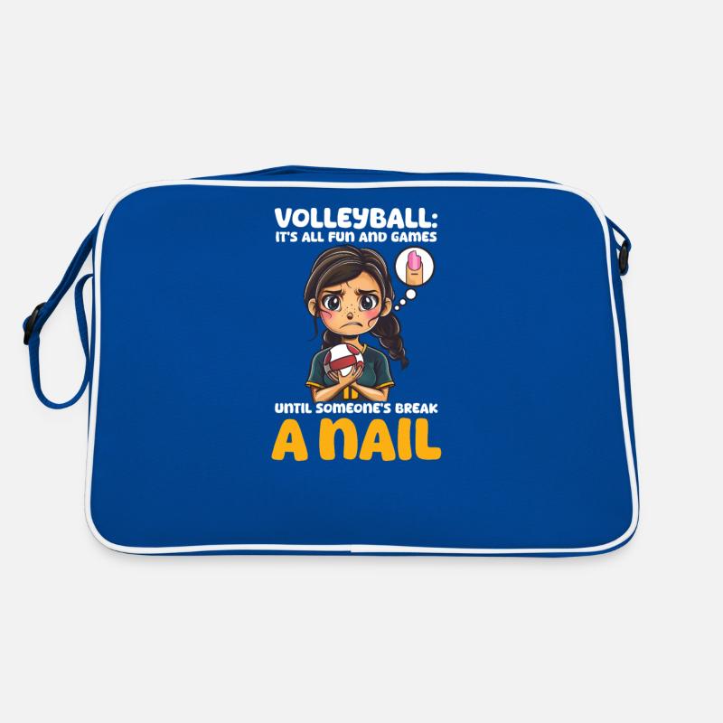 Volleyball Fun and Games Until Someone Breaks a Na Retro Bag