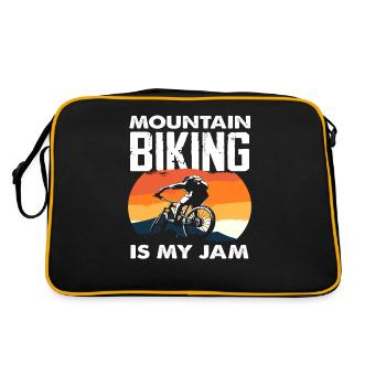 Le VTT rétro est mon hobby - Sac Retro - noir/or - Dos