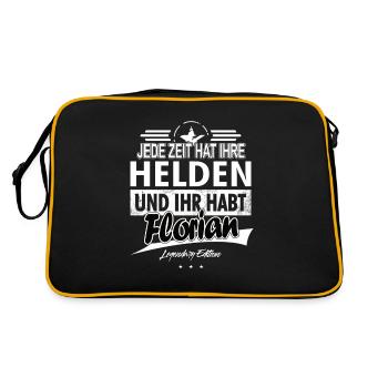 Every era has its heroes You have Florian - Retro Bag - black/gold - Back