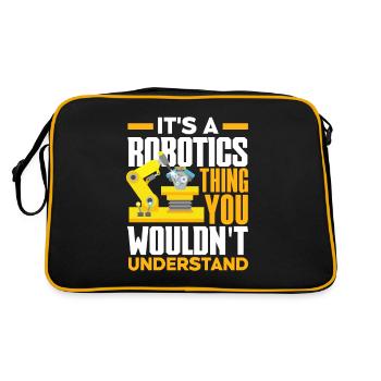 Robotics Robot Programmer - Retro Bag - black/gold - Back