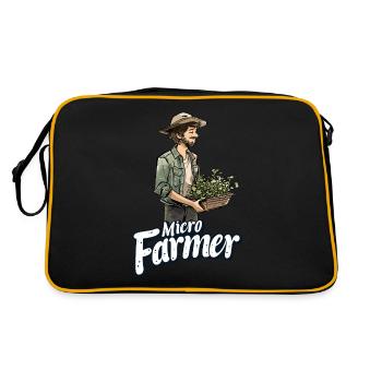 Jardinage de l’agriculture micro-verte - Sac Retro - noir/or - Dos