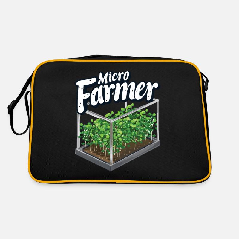 Microgreen Agriculture Gartenarbeit Retro Tasche