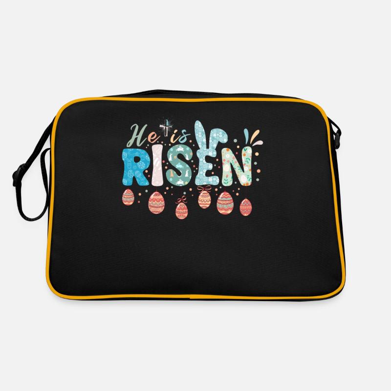 He Is Risen Easter Celebration Theme Retro Bag