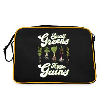 Jardinage de l’agriculture micro-verte - Sac Retro - noir/or - Dos