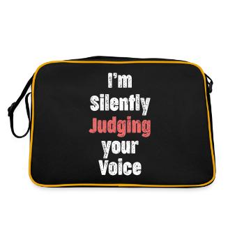 Je juge silencieusement votre professeur de chant vocal - Sac Retro - noir/or - Dos