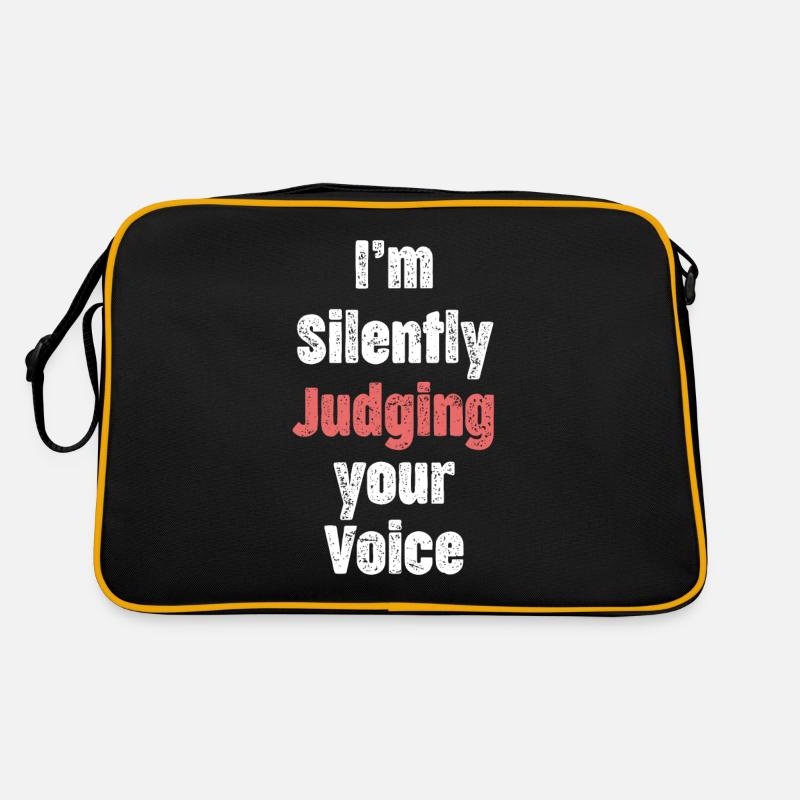 I'm Silently Judging Your Voice Vocal Instructor Retro Bag